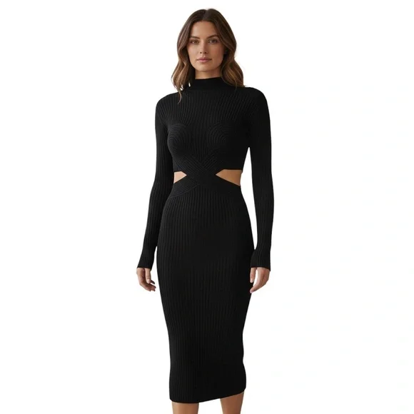chaus faux wrap midi dress Shona Wrap Midi Dress in Cobalt Animal